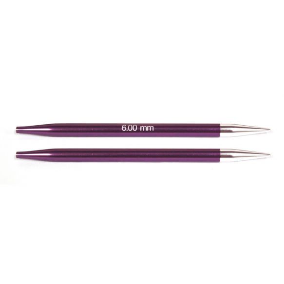 Circular Needle - 6mm Interchangeable Zing Circular Needle Tips 11.5cm Long by KnitPro K47507