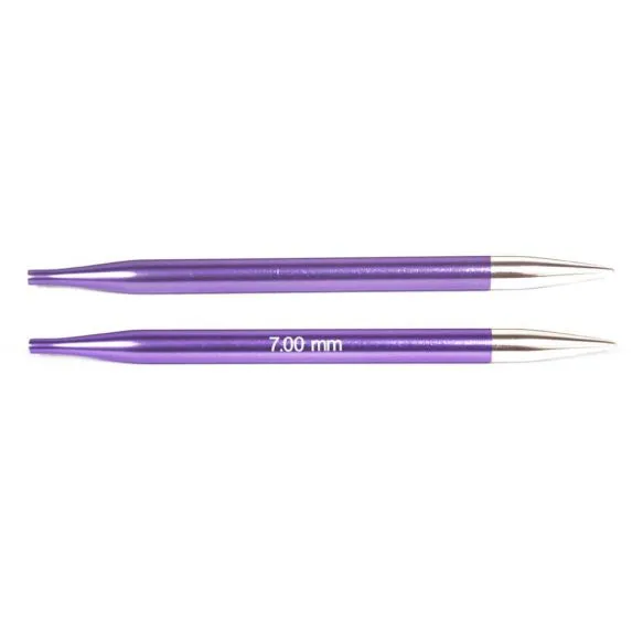 Circular Needle - 7mm Interchangeable Zing Circular Needle Tips 13cm Long by KnitPro K47509