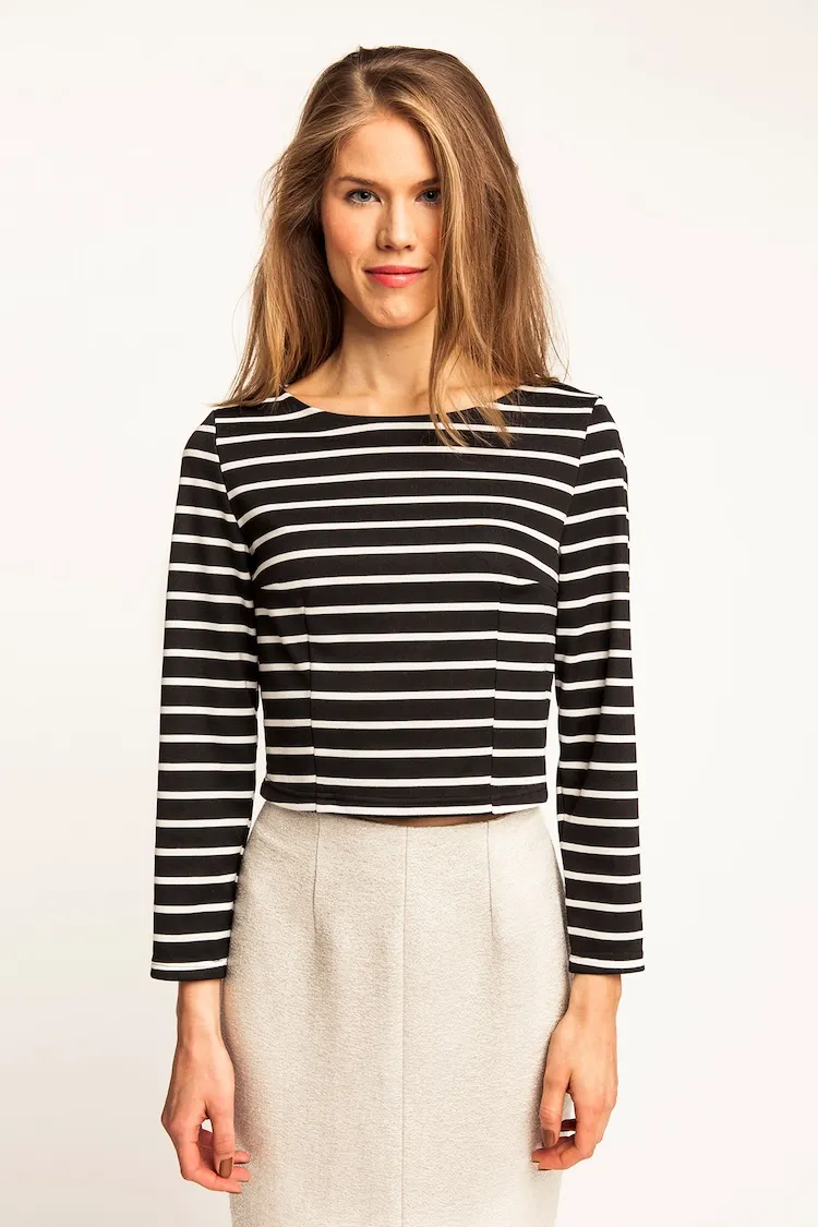 Named Patterns - Kanerva  Button Back Tee Sewing Pattern