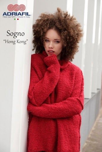 Knitting Pattern for the Oversize Hong Kong Jumper by Adriafil especially for Sogno Yarn