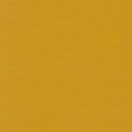 Quilting Fabric - Kona Cotton Solid Curry Colour 1677 by Robert Kaufman