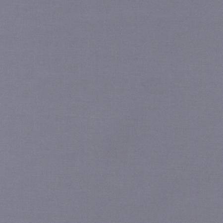 Quilting Fabric  - Kona Cotton Solid Medium Grey Colour 1223 by Robert Kaufman 