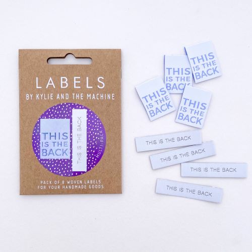 Gift Idea - Kylie and the Machine Woven Labels - This Is The Back Dual Pack