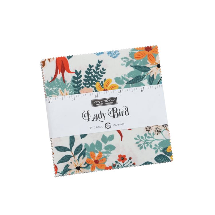 Quilting Fabric - Charm Pack - Lady Bird by Crystal Manning for Moda