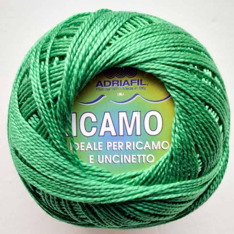Perle 8 Embroidery Thread - Leaf Green  Colour 26 from Ricamo Collection by Adriafil