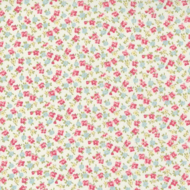 Quilting Fabric - Tiny Floral on Cream from Linen Closet by Brenda Riddle for Moda 18735 17