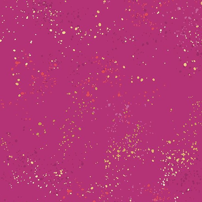 Quilt Backing Fabric 108" Wide - Ruby Star Society Speckled in Berry Pink with Metallic Accents Colour RS5055 62M