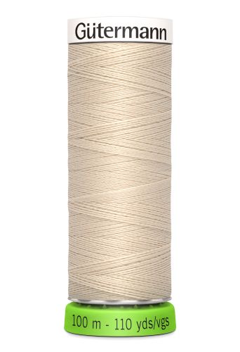 Gutermann Sew All Thread - Light Beige Recycled Polyester rPET Colour 169