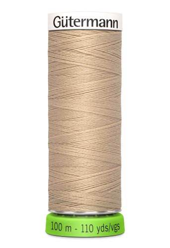 Gutermann Sew All Thread - Light Brown Recycled Polyester rPET Colour 186