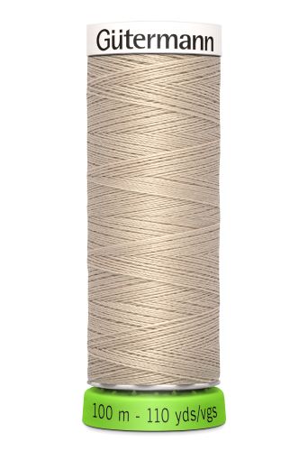 Gutermann Sew All Thread - Light Brown Recycled Polyester rPET Colour 722