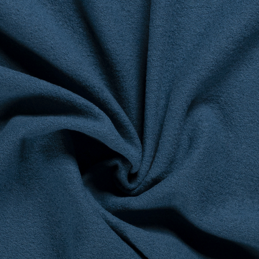 Boiled Wool Fabric in Light Petrol Blue