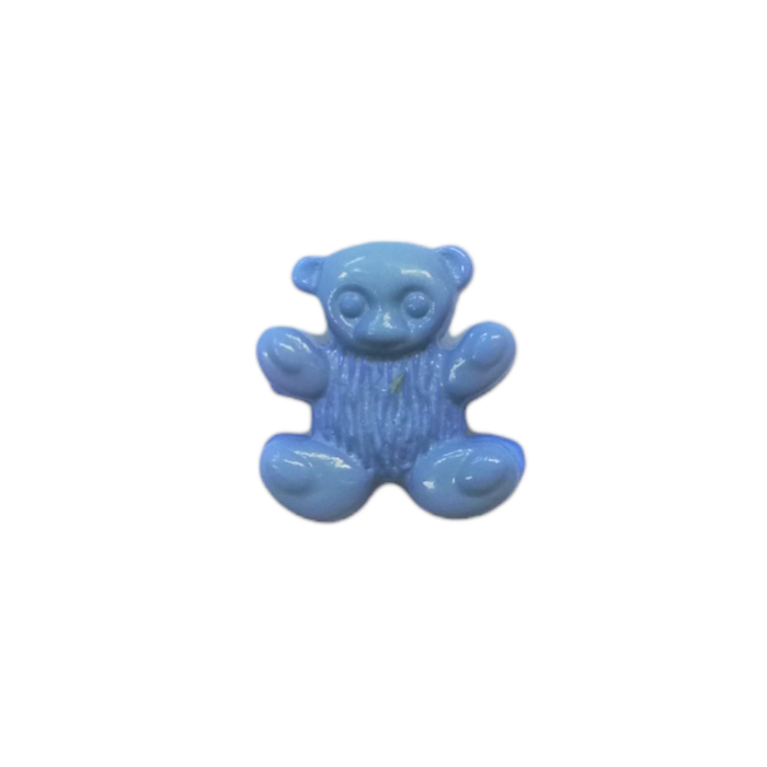 Buttons - 12mm Plastic Teddy in Lilac
