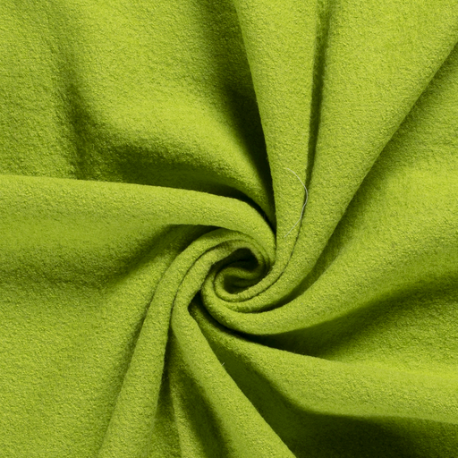 Boiled Wool Fabric in Lime Green