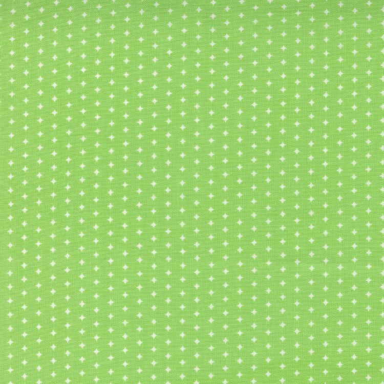 Quilting Fabric - Diamond Dot on Lime Green from Love Lily by April Rosenthal for Moda 24116 16