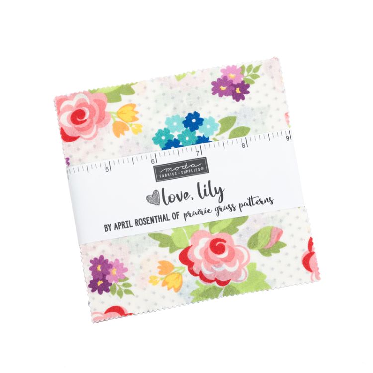Quilting Fabric - Charm Pack - Love Lily by April Rosenthal for Moda