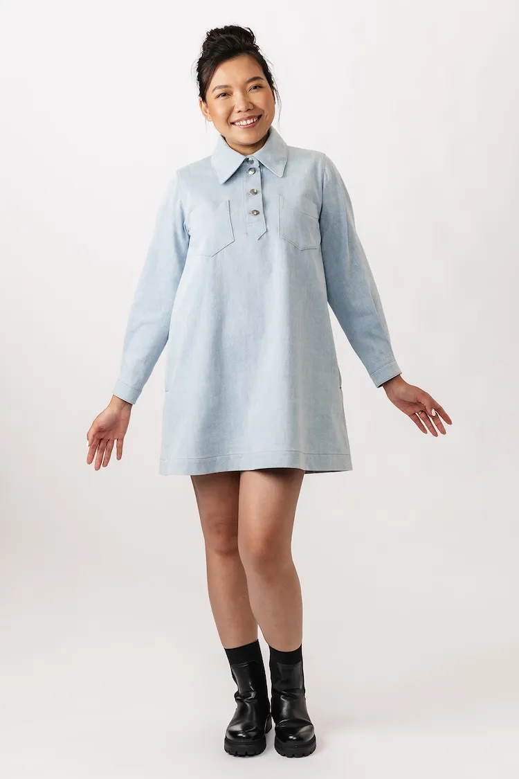 Named Patterns - Loviisa Denim Dress Sewing Pattern
