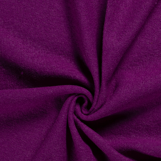 Boiled Wool Fabric in Magenta