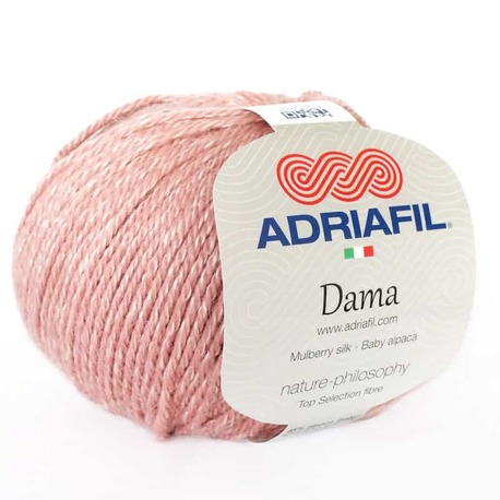 Yarn - Adriafil Dama Mulberry Silk / Alpaca / Merino DK Blend in Old Rose 51