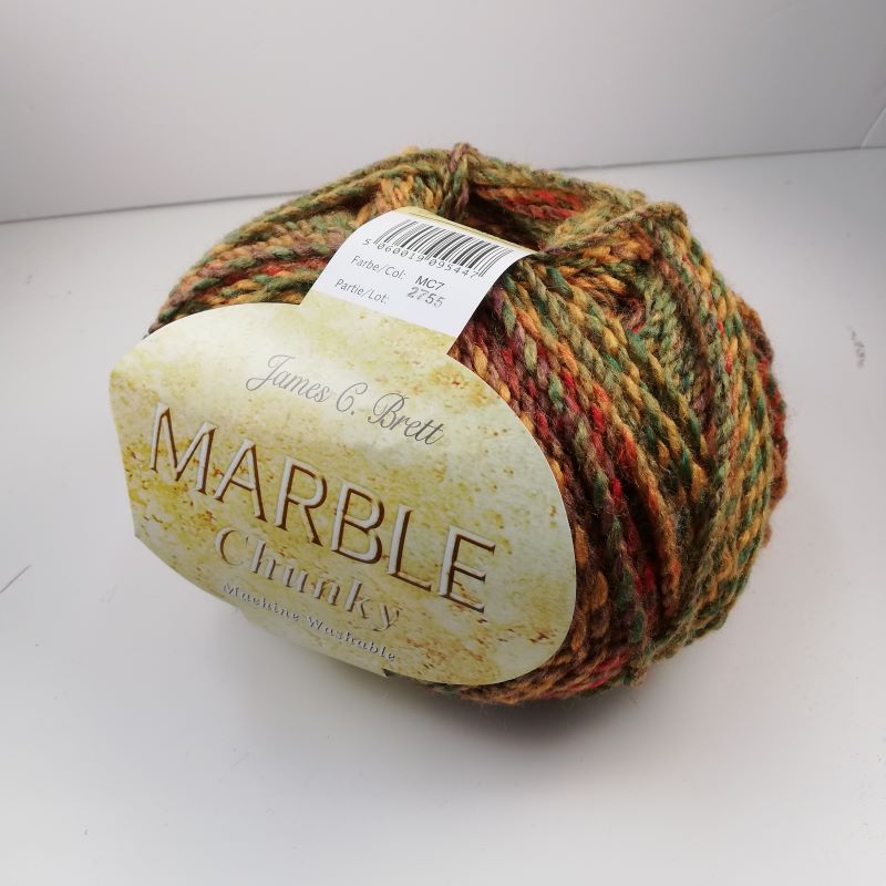 Yarn - Marble Chunky in Autumn Leaves Mix by James C Brett in Colour MC7