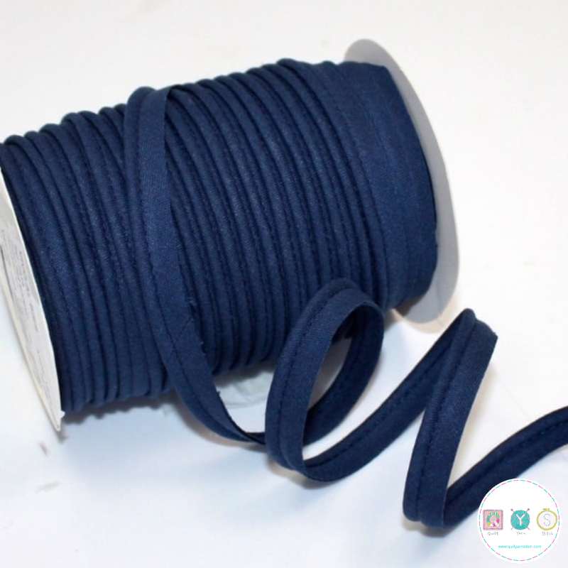 Piping in Navy Col 22 - 18mm Wide by Fany