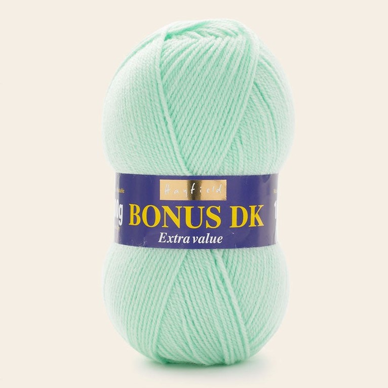 Yarn - Hayfield Bonus DK in Mint Green 956