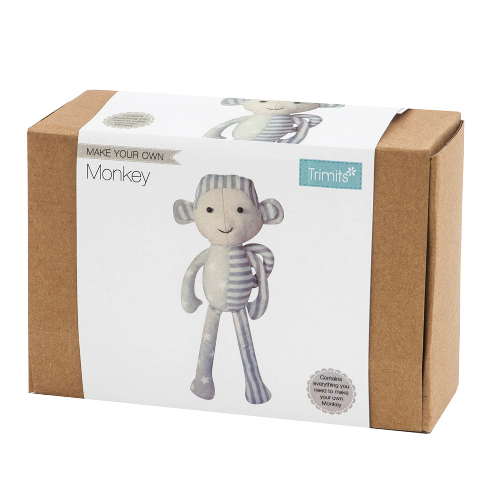 Gift Idea - Trimits Sew Your Own Monkey - Sewing Kit for Kids! - Sewing Gifts