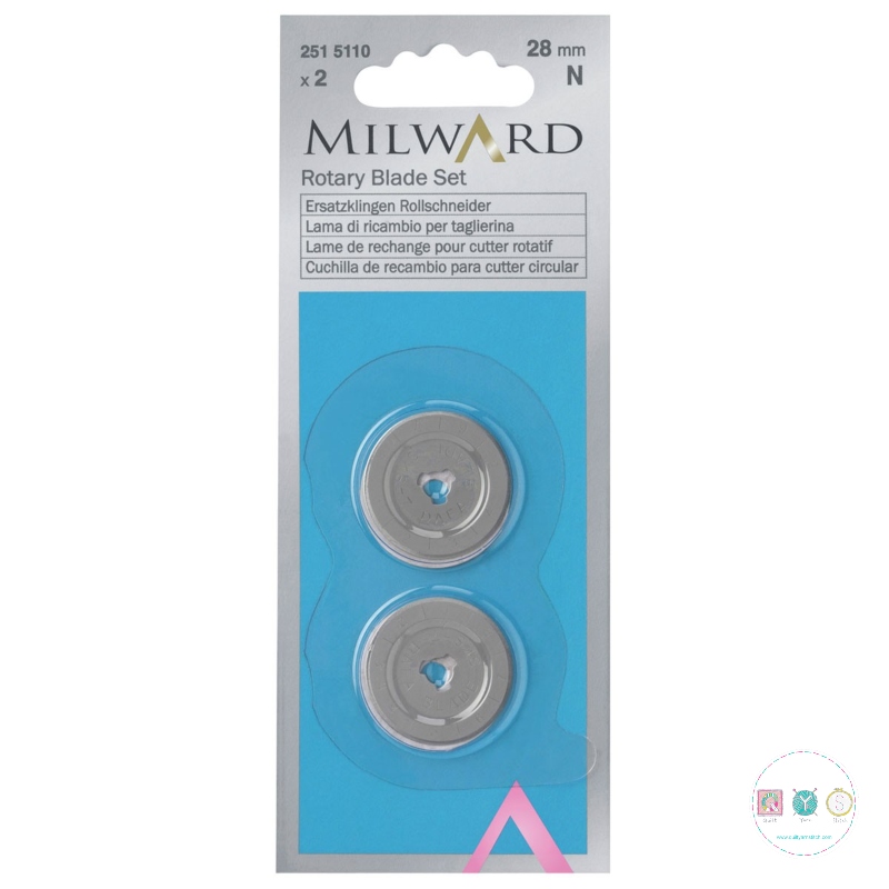 Milward 28mm Blade 2 Pack - Cutting Equipment - Patchwork - Dressmaking