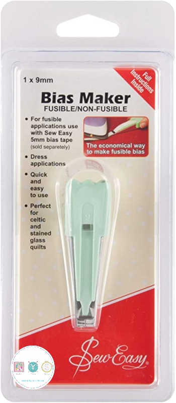 Sew Easy - 9mm - Fusible & Non-Fusible Bias Tape Maker - Applique