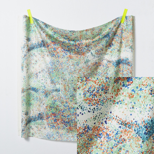 Cotton Sateen Fabric - Birds Eye by Nani Iro
