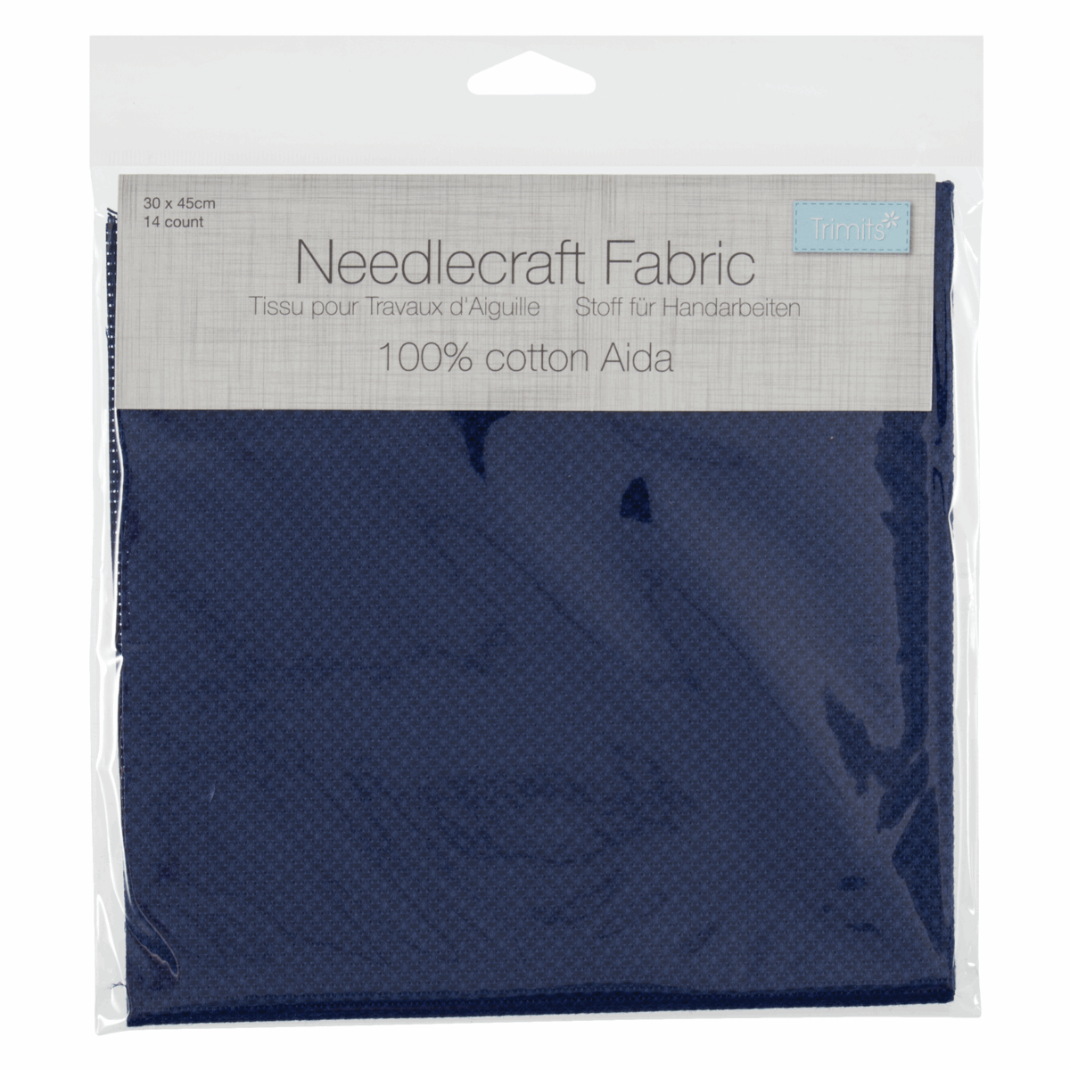 Aida 14 Count Navy Pack - 45 by 30cm