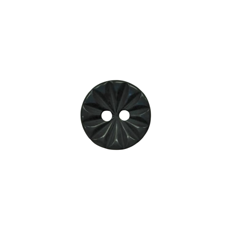 Buttons - 14mm Plastic Cut Daisy in Dark Navy Blue