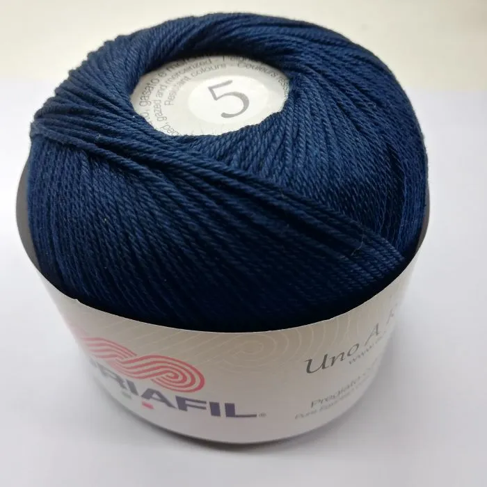 Yarn - Adriafil Uno A Ritorto 5 in Navy Colour 22