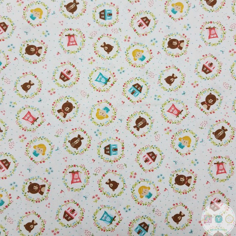 Quilting Fabric - Goldilocks Characters from Home Sweet Home by Stacy Iest Hsu for Moda 20573 11