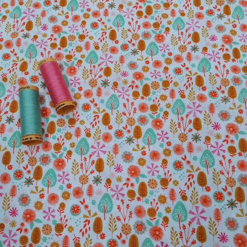 Quilting Fabric - Floral Fabric from Cuckoo’s Calling by Bethan Janine for Dashwood Studio - cuk0108
