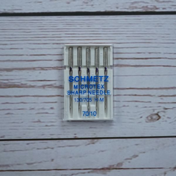 Schmetz Microtex Needles size 70/10 uncarded