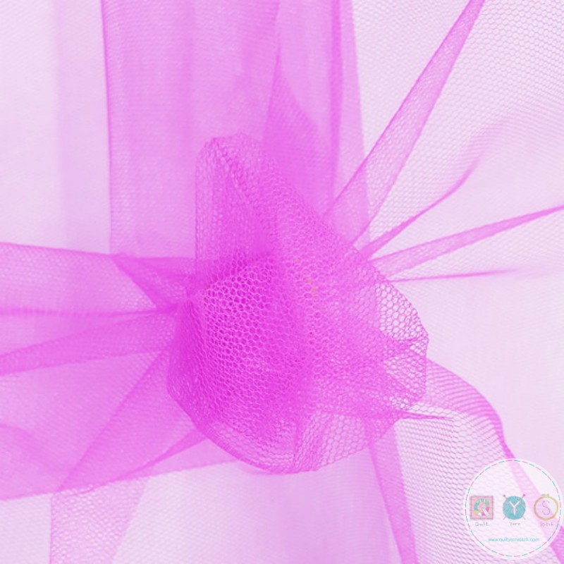 Purple Netting Fabric - Nylon Net Mesh - Bridal - Cosplay - Dressmaking