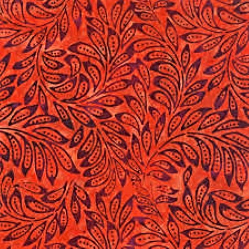 Quilting Fabric - Purple Leaf Print from De La Sol Batiks for Moda 4337 13