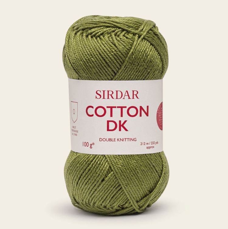 Yarn - Sirdar Cotton DK in Olive Grove 550