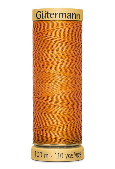 Gutermann Sew All Thread - Orange 100% Cotton Colour 1576