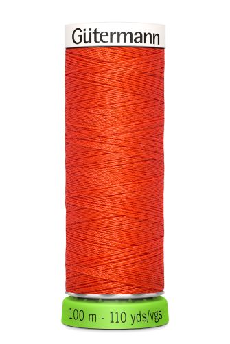 Gutermann Sew All Thread - Orange Recycled Polyester rPET Colour 155