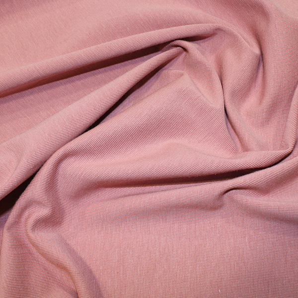 Organic Cotton Jersey Fabric in Blush Pink