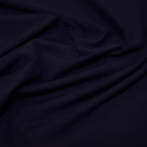 Organic Cotton Jersey Fabric in Navy Blue