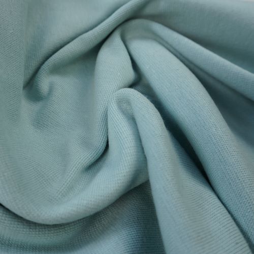 Organic Cotton Jersey Fabric Tube in Duck Egg Blue