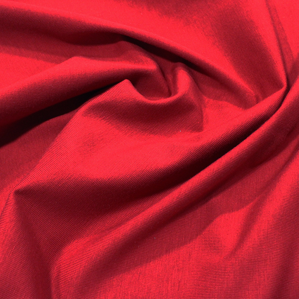 Organic Cotton Jersey Fabric in Dark Red