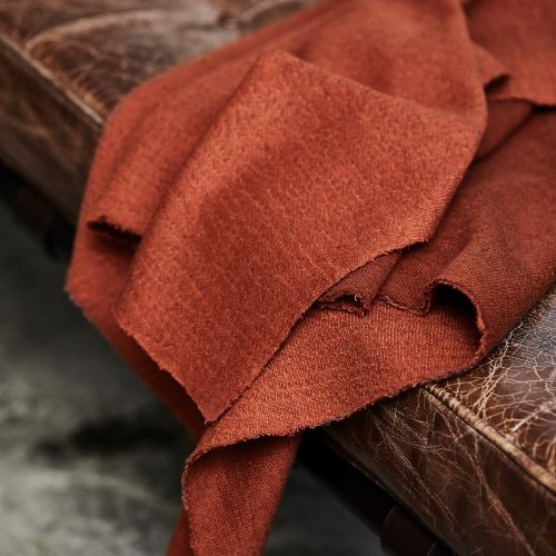 Organic Woolen Mold Sweat Fabric in Sienna by Mind the Maker