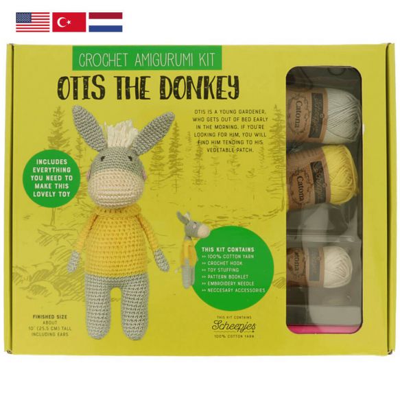 Otis The Donkey Amigurumi Crochet Kit