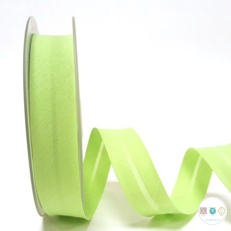 Bias Binding in Pale Green Col 467 - 25mm Wide by Fany
