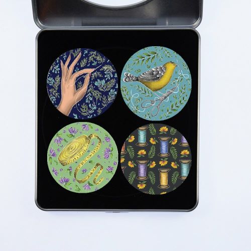 Gift Idea - Pattern Weights designed by Catherine Rowe featuring a pretty Sewing Theme 