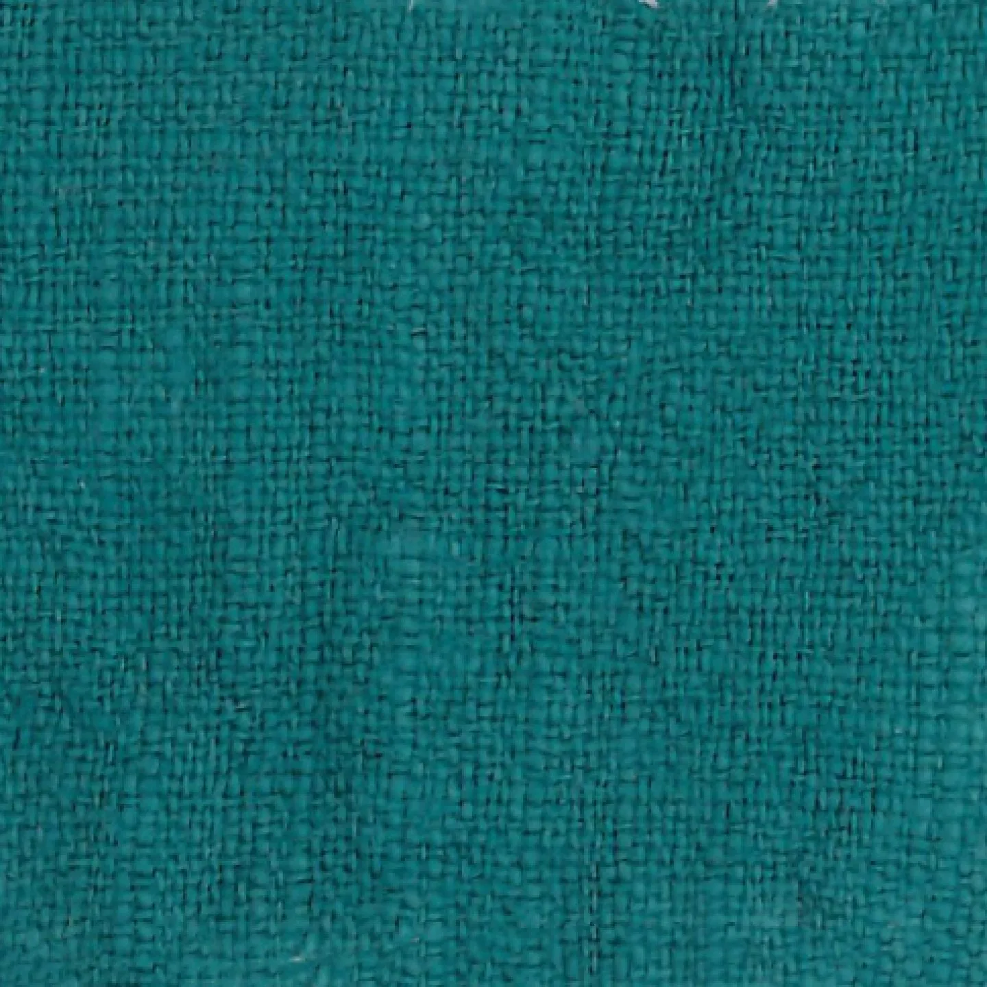 Stone Washed Linen Fabric in Petrol Blue