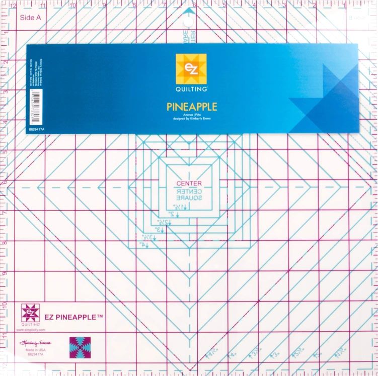 Patchwork & Quilting Ruler - 12.5" Pineapple by Kimberly Einmo for eZ Quilting 8829417